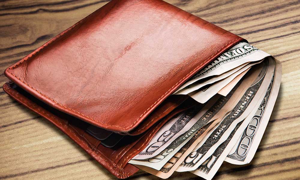 पर्स में पैसा